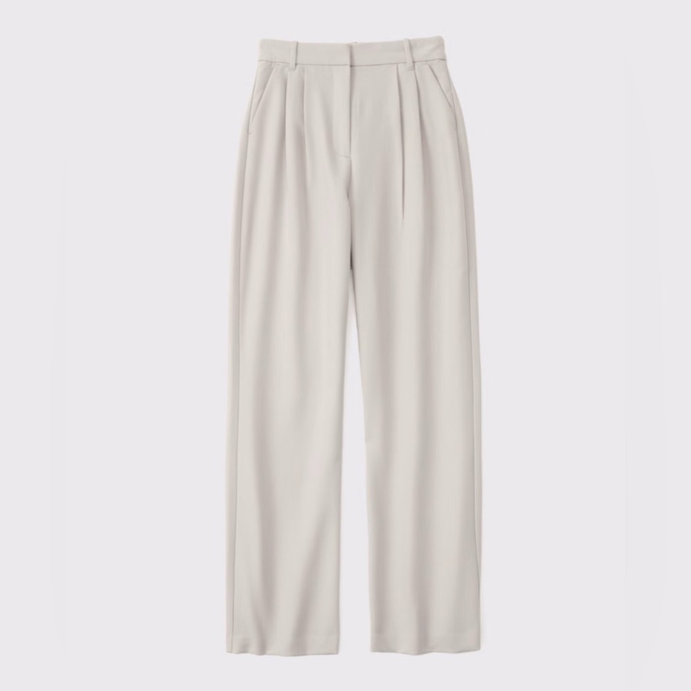Curve Love A&F Sloane Tailored Wide Leg Pant